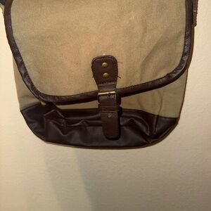 Classic Brown and Tan Men's Messenger Bag